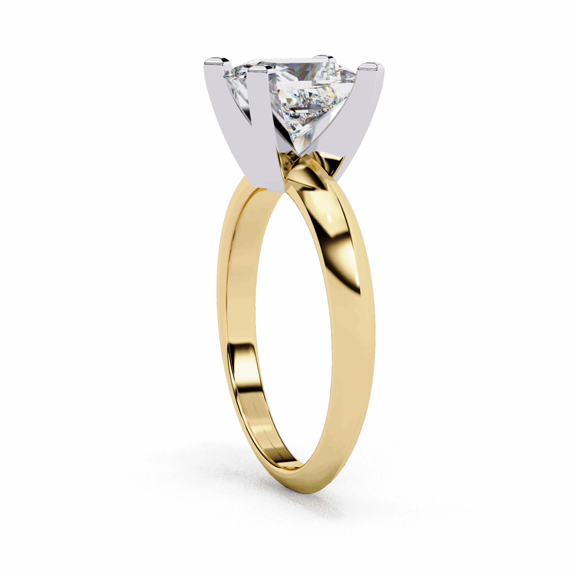 1.75 Carat Princess Classic Solitaire Forever Band in Moissanite | House of Estara
