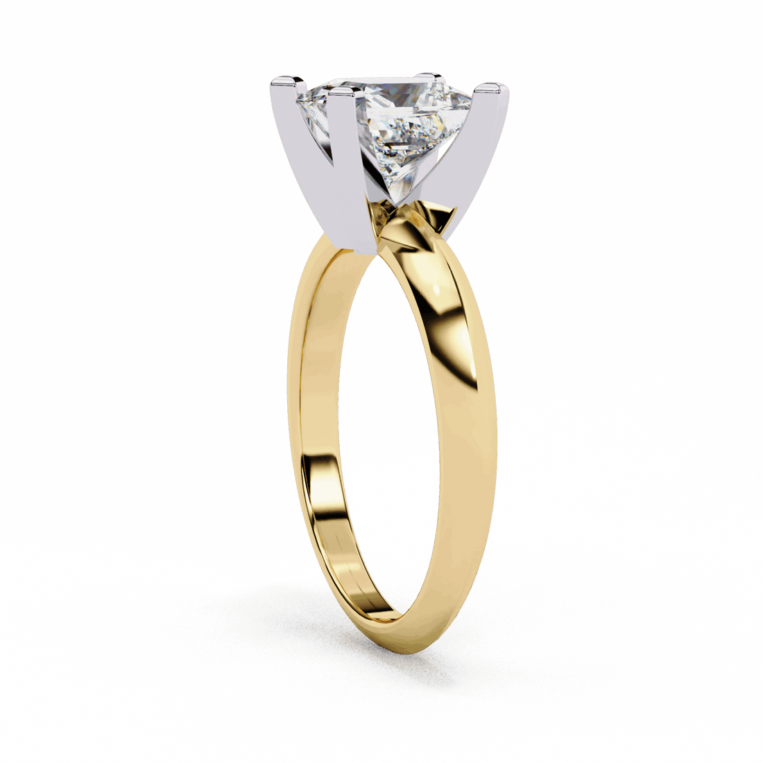 1.75 Carat Princess Classic Solitaire Forever Band in Moissanite | House of Estara