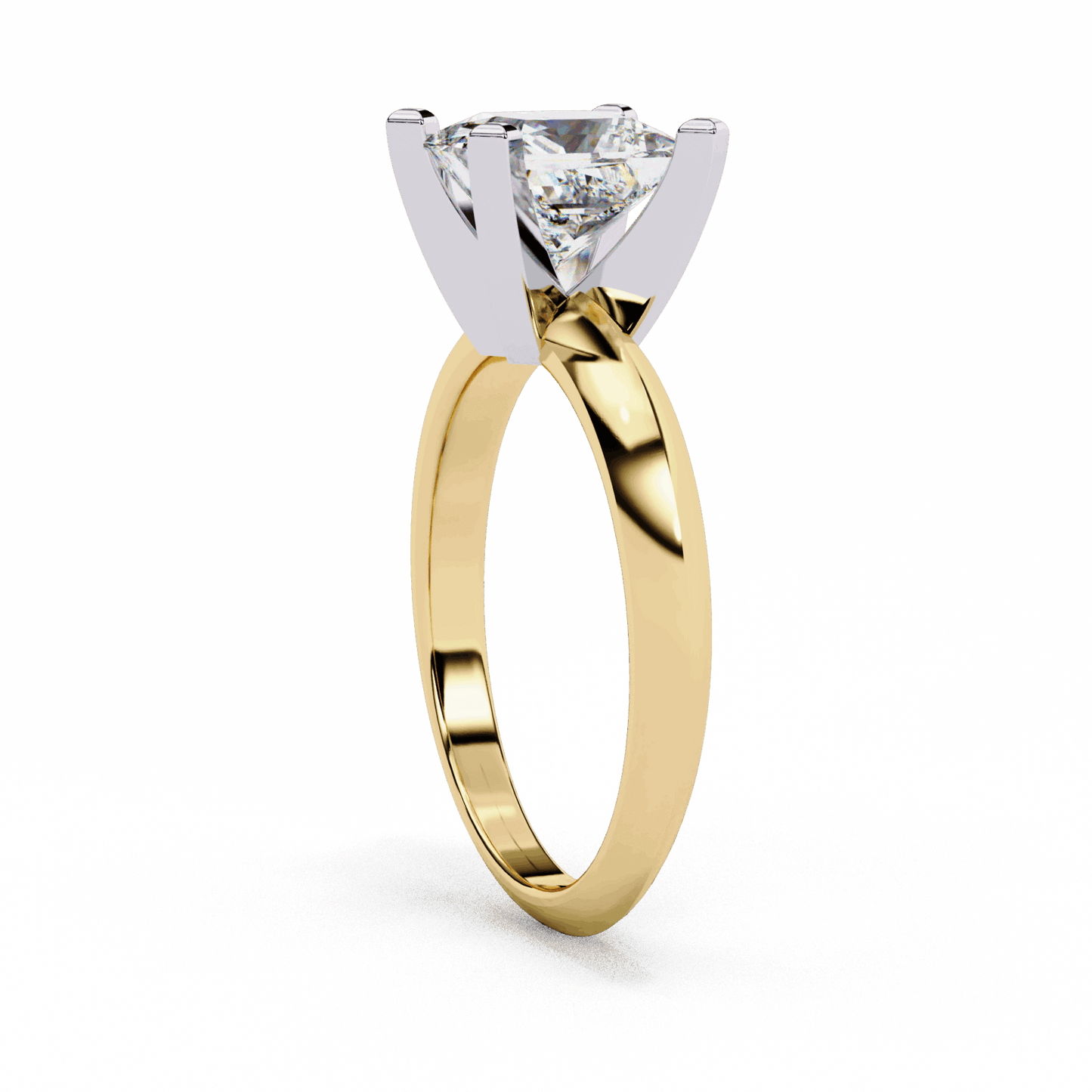 1.75 Carat Princess Classic Solitaire Forever Band in Moissanite | House of Estara