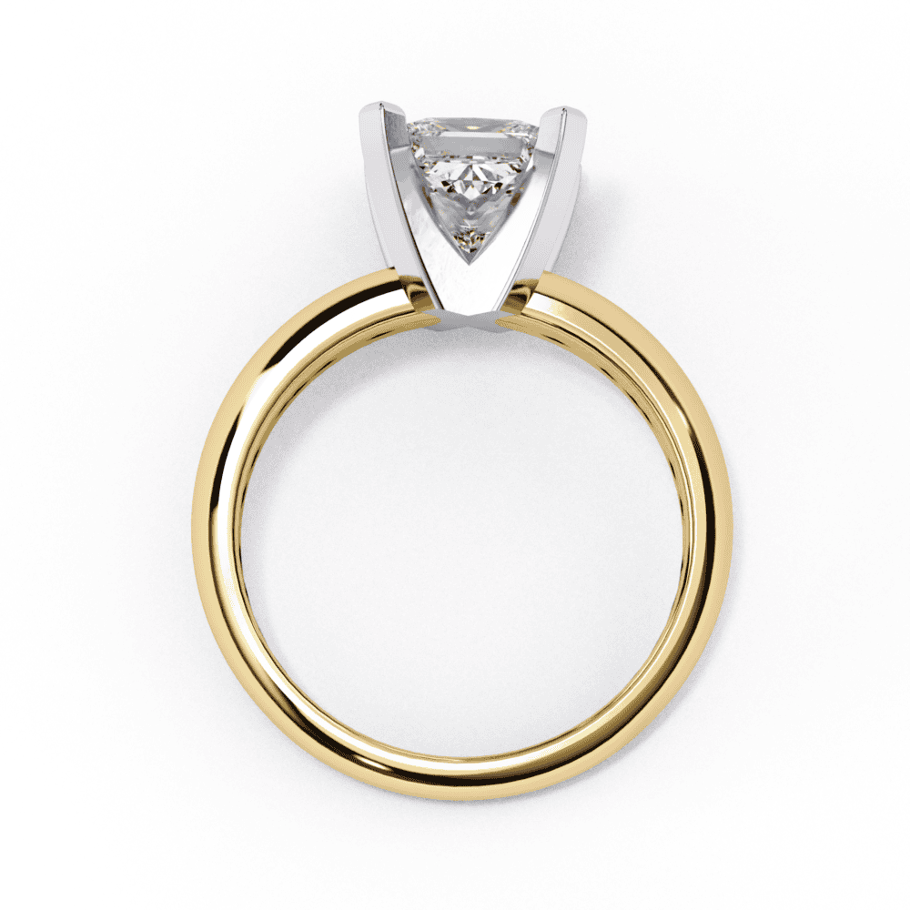 1.75 Carat Princess Classic Solitaire Forever Band in Moissanite | House of Estara