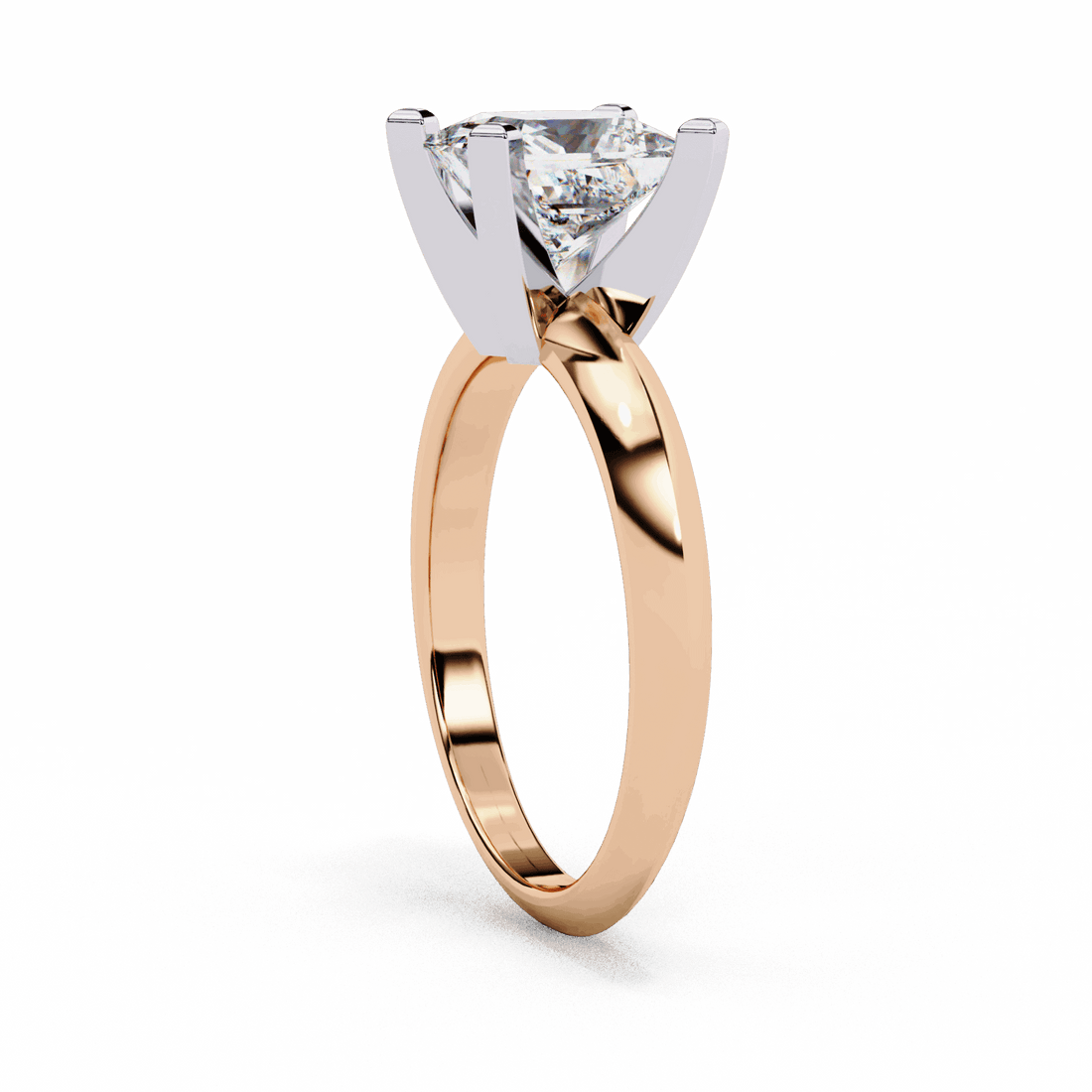 1.75 Carat Princess Classic Solitaire Forever Band in Moissanite | House of Estara
