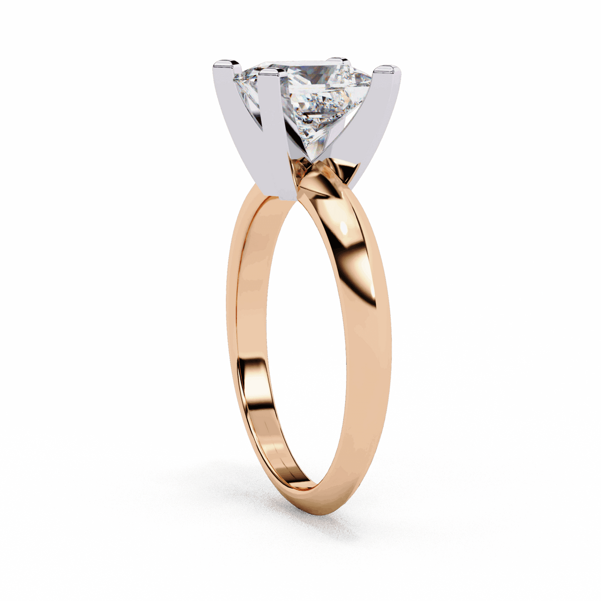 1.75 Carat Princess Classic Solitaire Forever Band in Moissanite | House of Estara