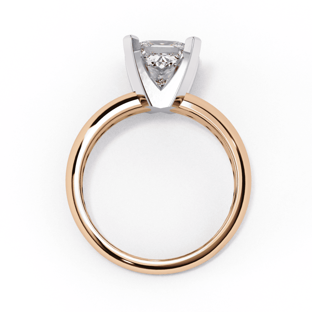 1.75 Carat Princess Classic Solitaire Forever Band in Moissanite | House of Estara