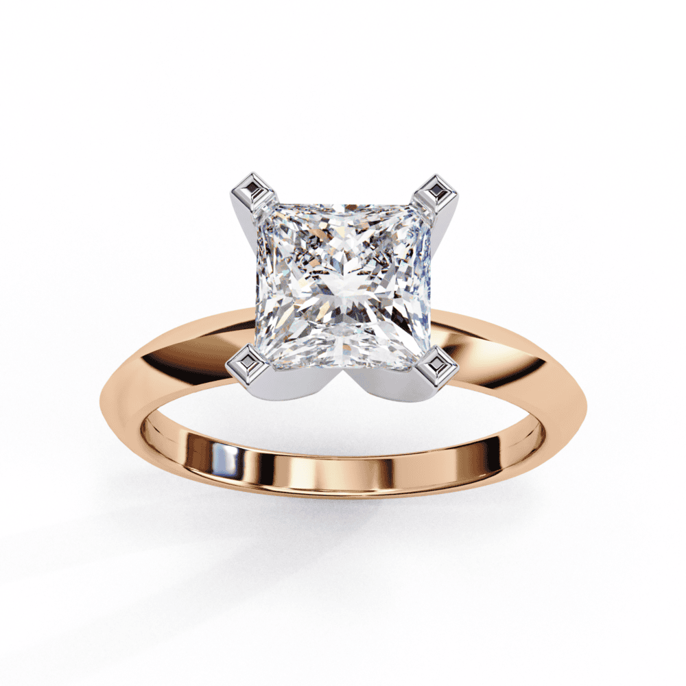 1.75 Carat Princess Classic Solitaire Forever Band in Moissanite | House of Estara