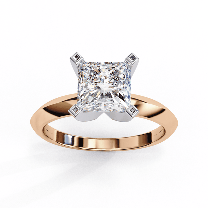 1.75 Carat Princess Classic Solitaire Forever Band in Moissanite | House of Estara