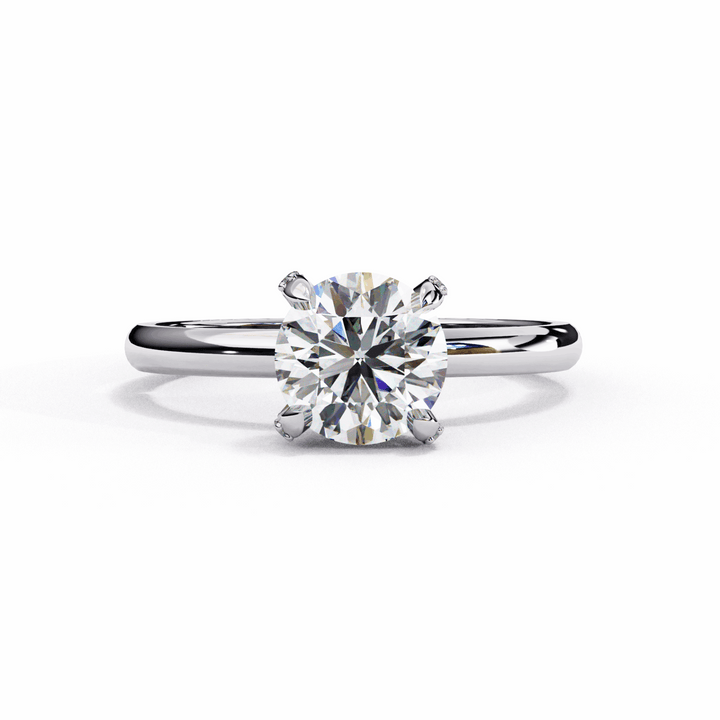 1.25 Carat Round Forever Solitaire Band in Moissanite | House of Estara
