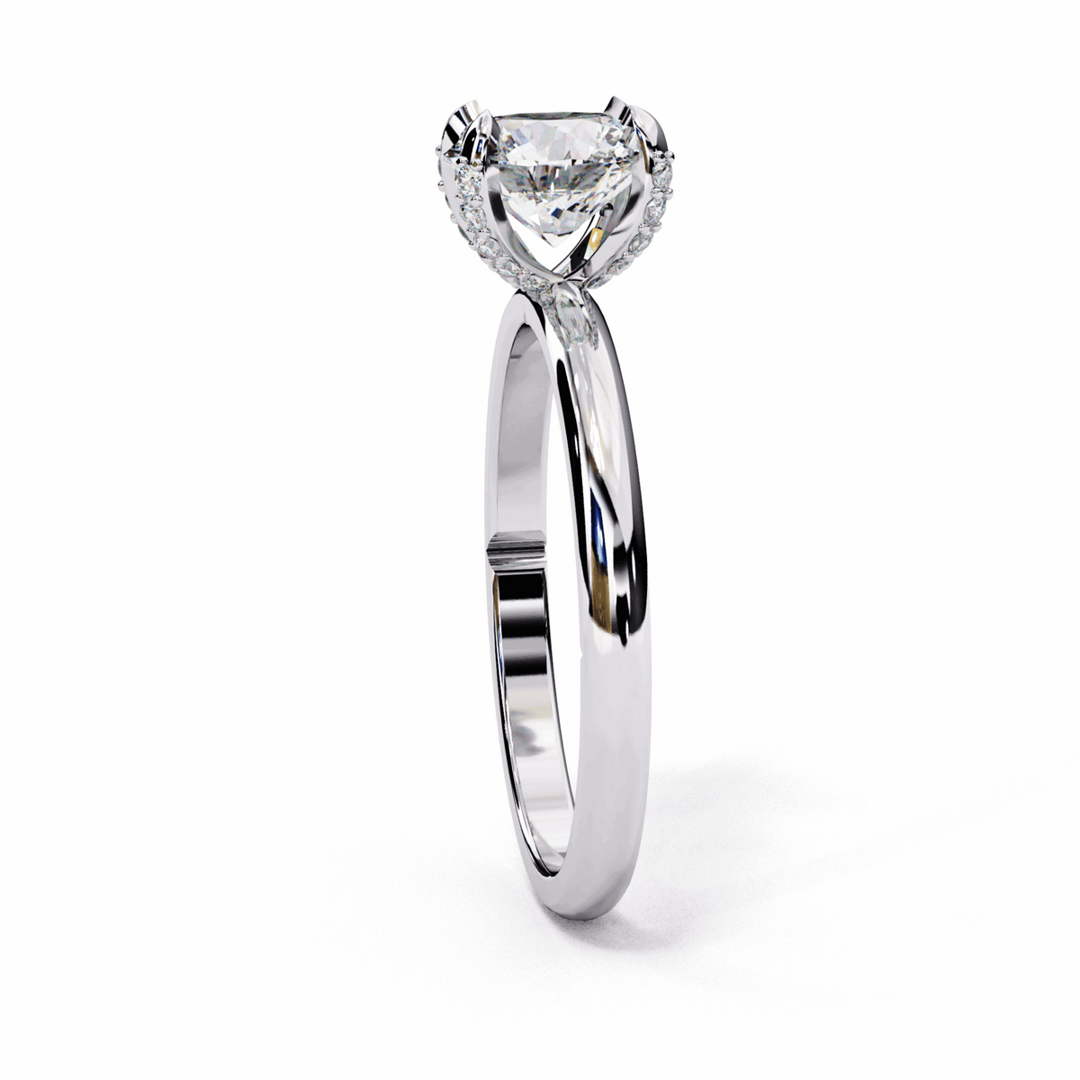 1.25 Carat Round Forever Solitaire Band in Moissanite | House of Estara