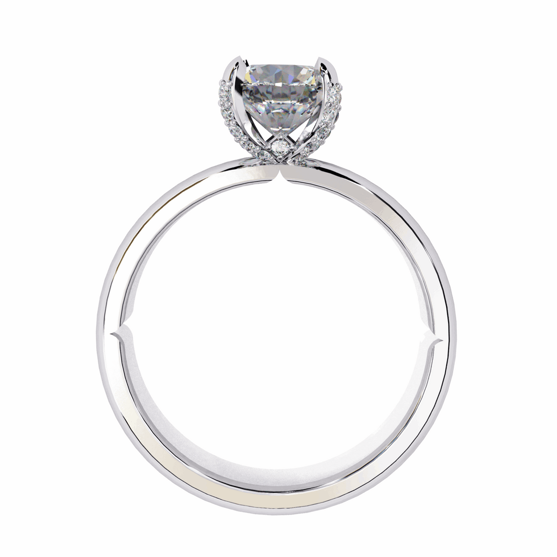 1.25 Carat Round Forever Solitaire Band in Moissanite | House of Estara