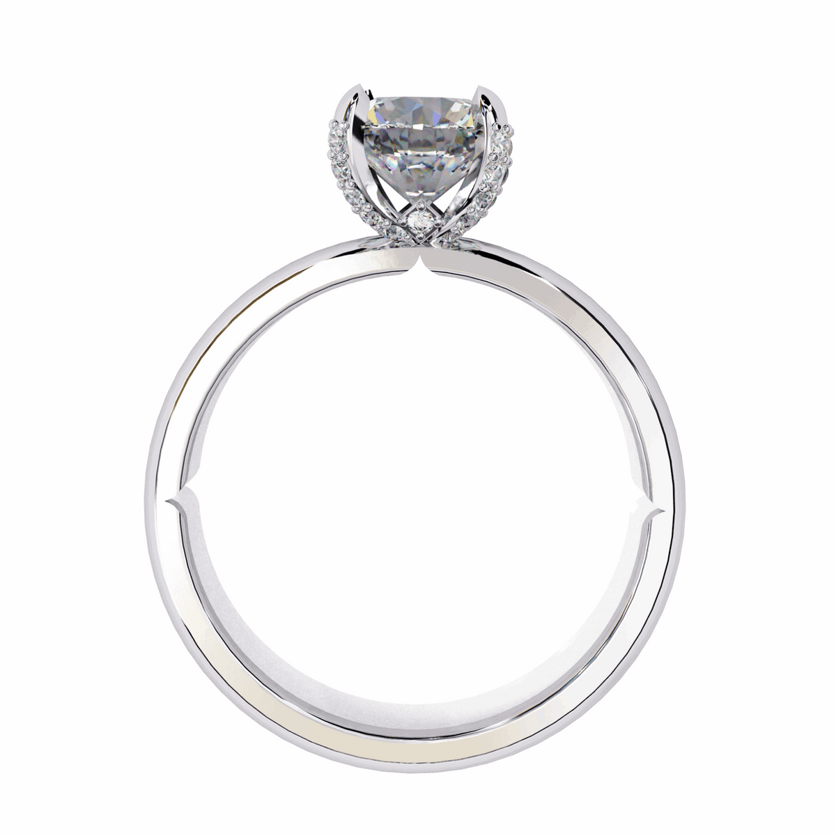 1.25 Carat Round Forever Solitaire Band in Moissanite | House of Estara