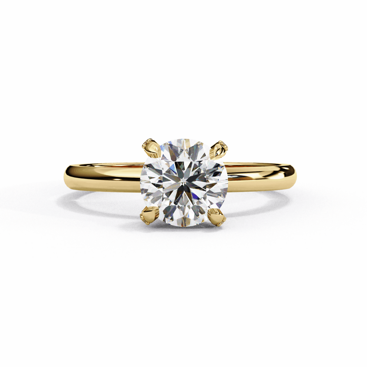 1.25 Carat Round Forever Solitaire Band in Moissanite | House of Estara