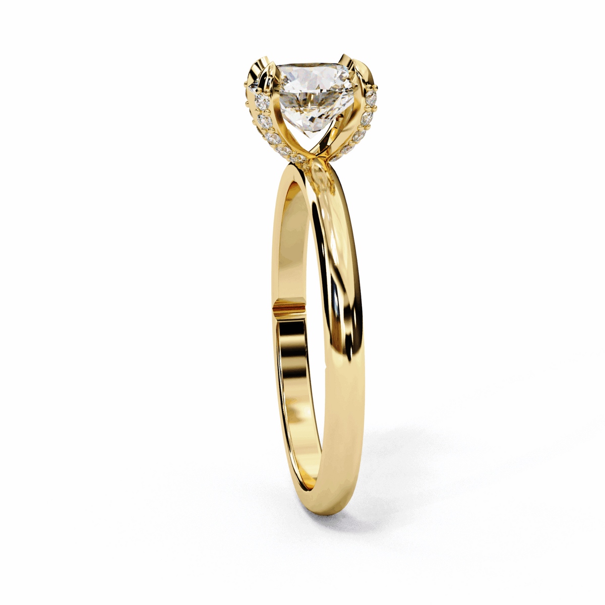 1.25 Carat Round Forever Solitaire Band in Moissanite | House of Estara