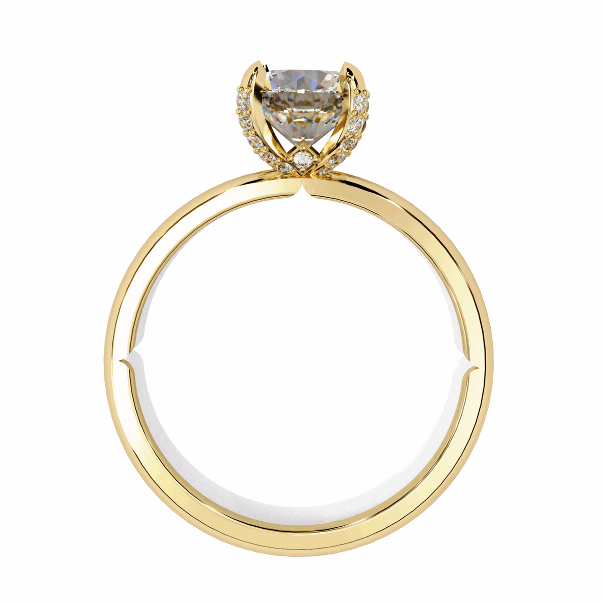 1.25 Carat Round Forever Solitaire Band in Moissanite | House of Estara