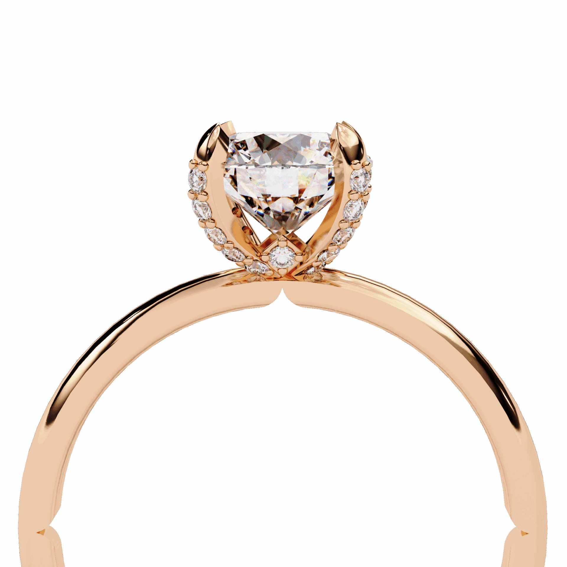 1.25 Carat Round Forever Solitaire Band in Moissanite | House of Estara