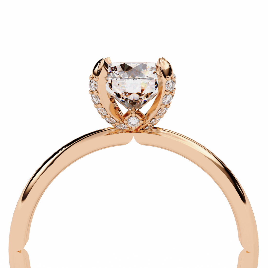1.25 Carat Round Forever Solitaire Band in Moissanite | House of Estara