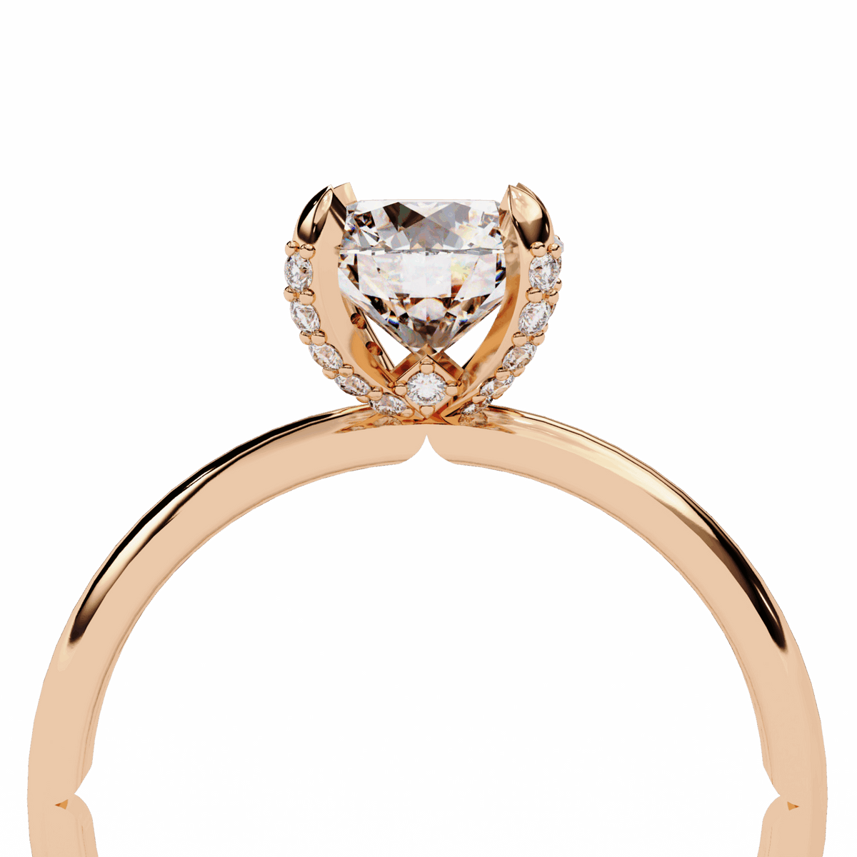 1.25 Carat Round Forever Solitaire Band in Moissanite | House of Estara