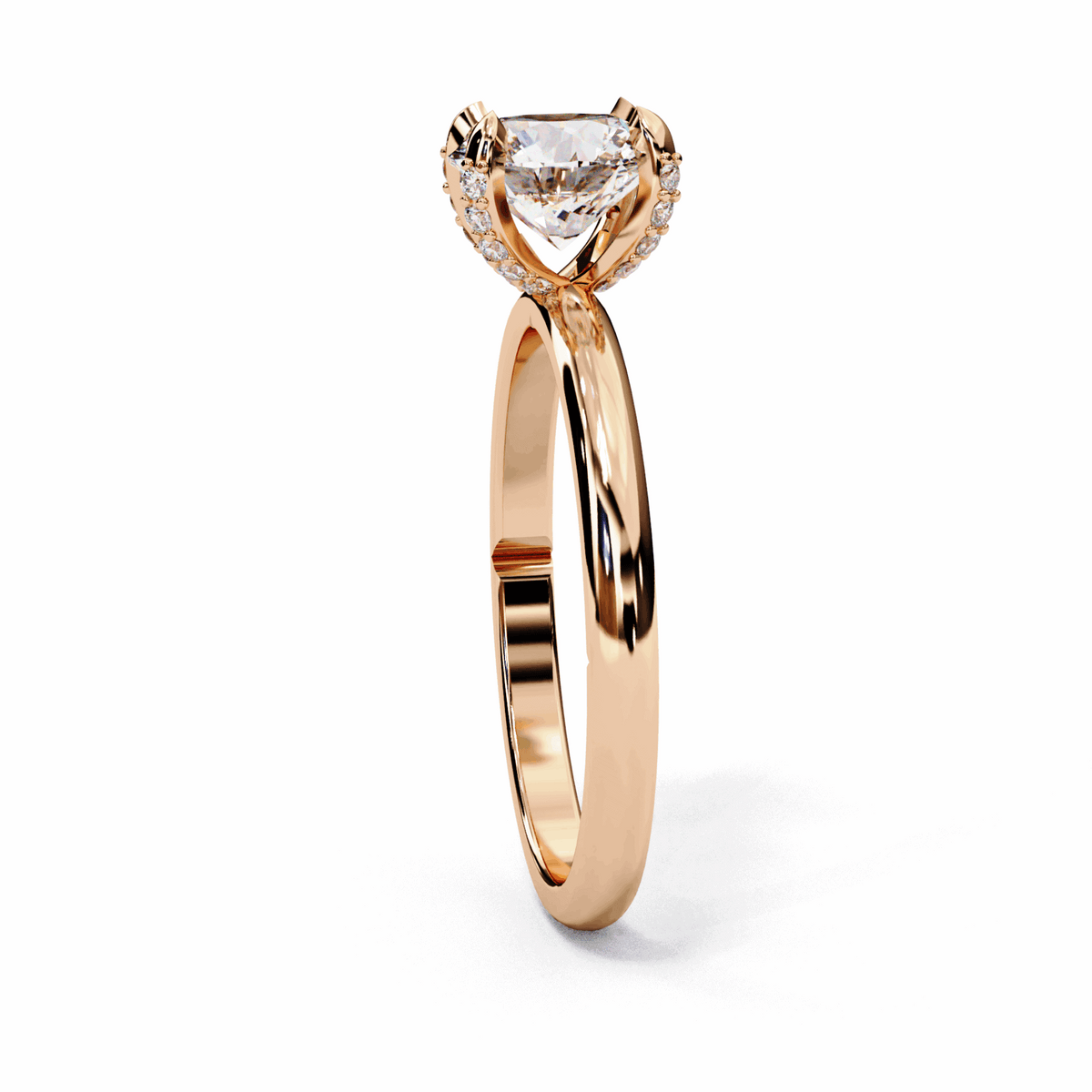 1.25 Carat Round Forever Solitaire Band in Moissanite | House of Estara