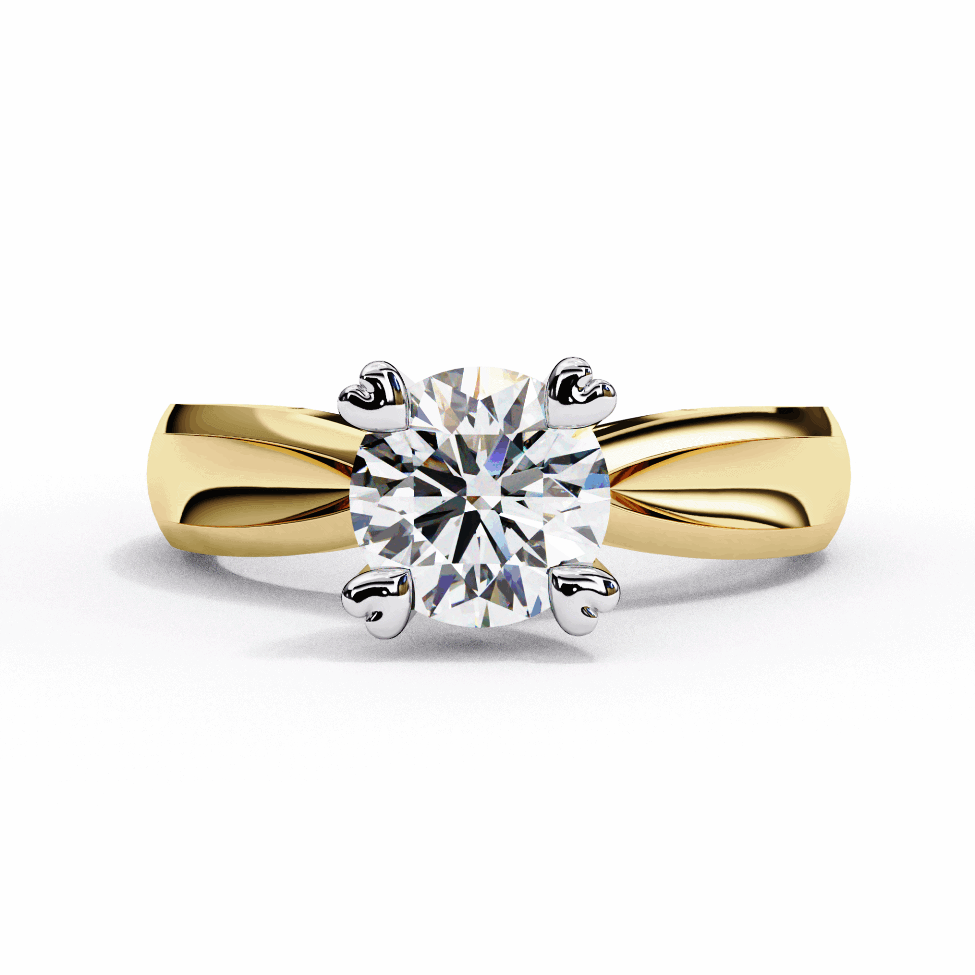 1.25 Carat Round Classic Solitaire Forever Band in Moissanite | House of Estara