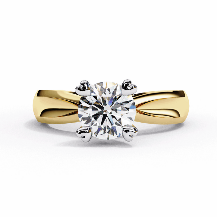 1.25 Carat Round Classic Solitaire Forever Band in Moissanite | House of Estara