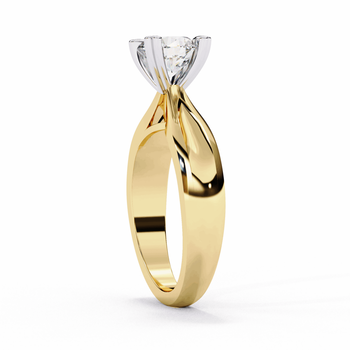 1.25 Carat Round Classic Solitaire Forever Band in Moissanite | House of Estara