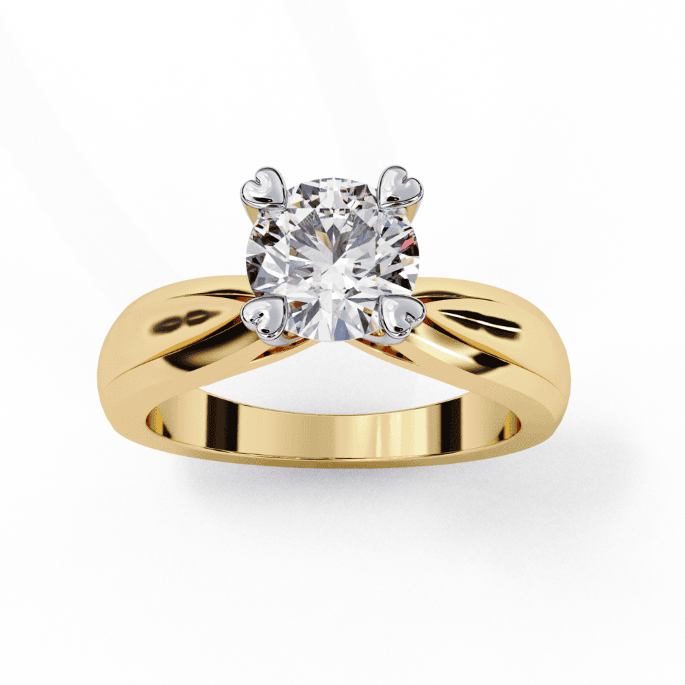 1.25 Carat Round Classic Solitaire Forever Band in Moissanite | House of Estara