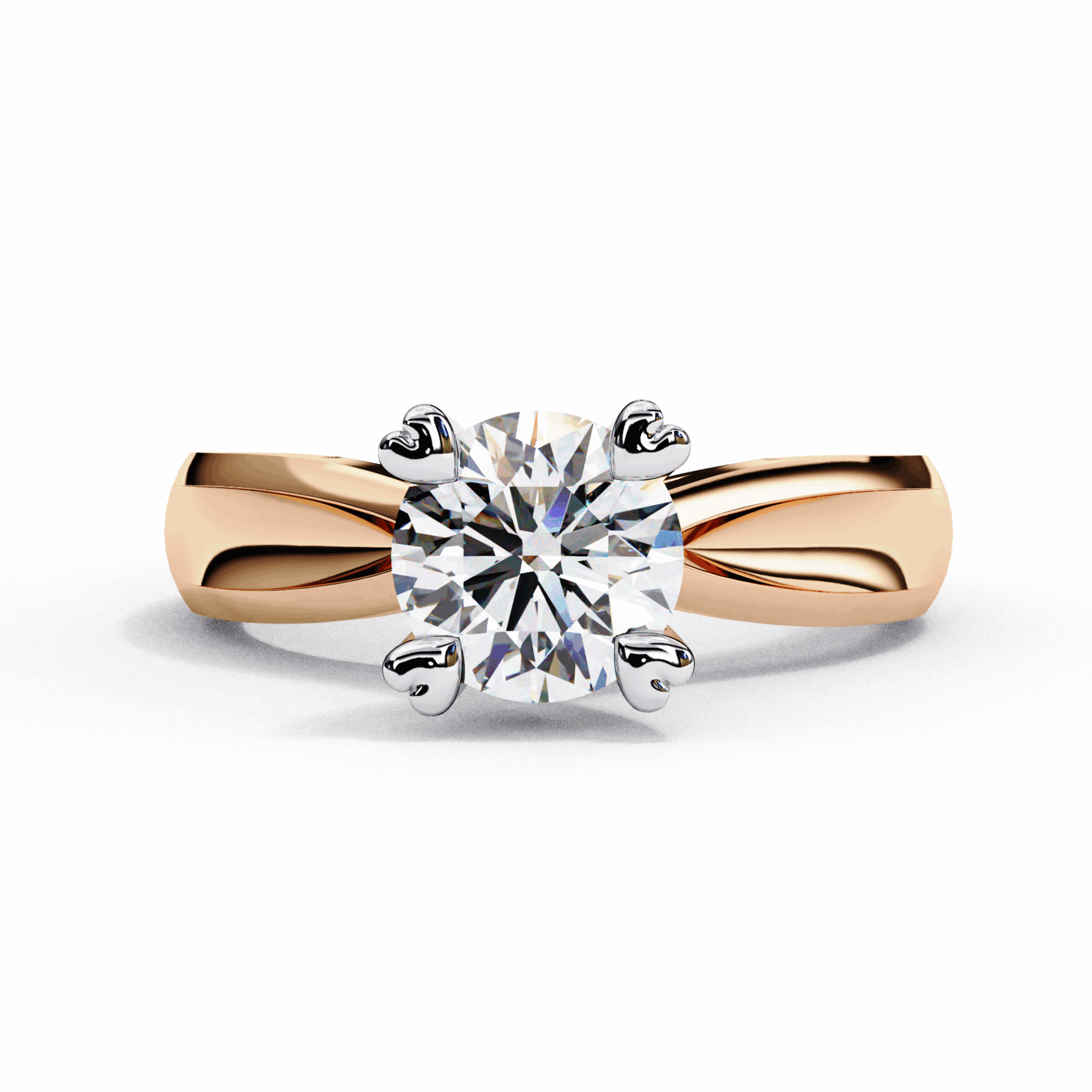 1.25 Carat Round Classic Solitaire Forever Band in Moissanite | House of Estara