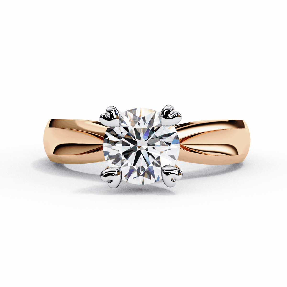 1.25 Carat Round Classic Solitaire Forever Band in Moissanite | House of Estara