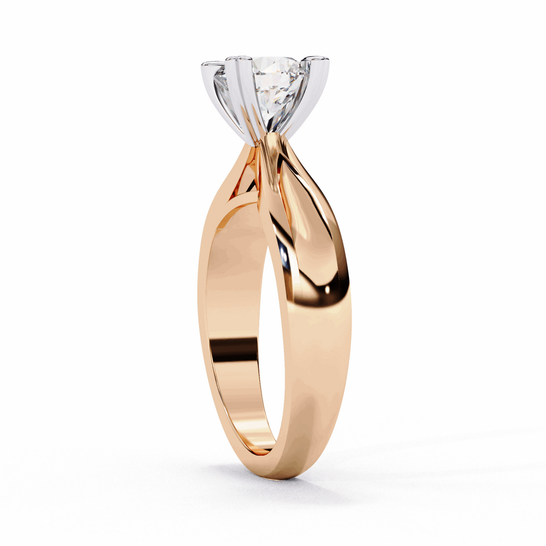 1.25 Carat Round Classic Solitaire Forever Band in Moissanite | House of Estara
