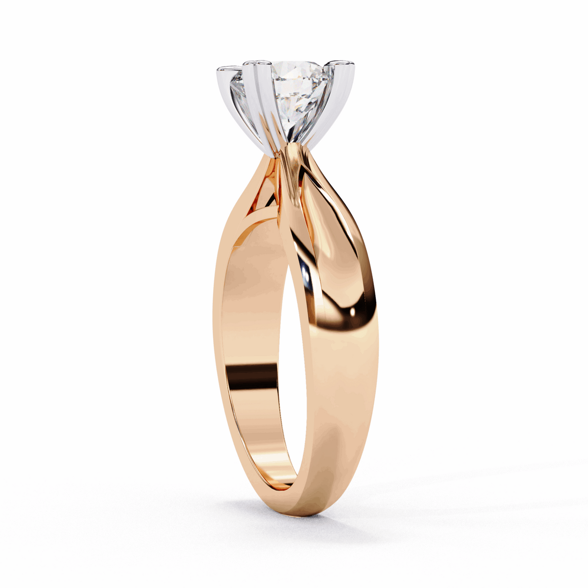 1.25 Carat Round Classic Solitaire Forever Band in Moissanite | House of Estara
