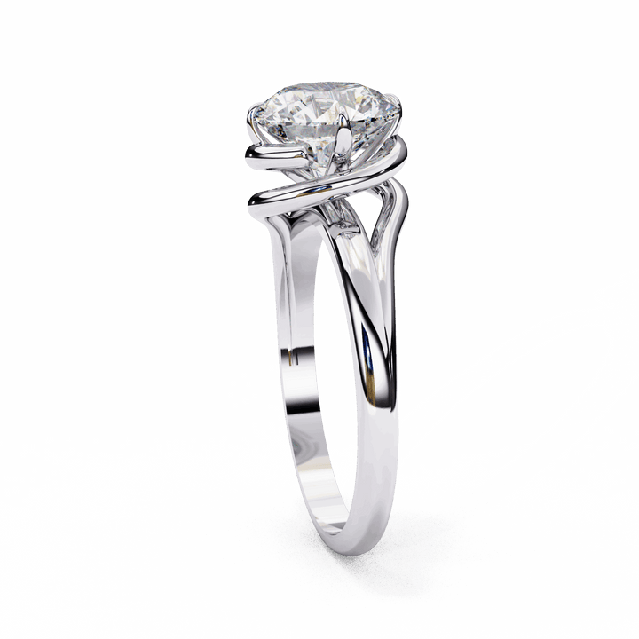 1.25 Carat Round Classic Solitaire Band in Moissanite | House of Estara