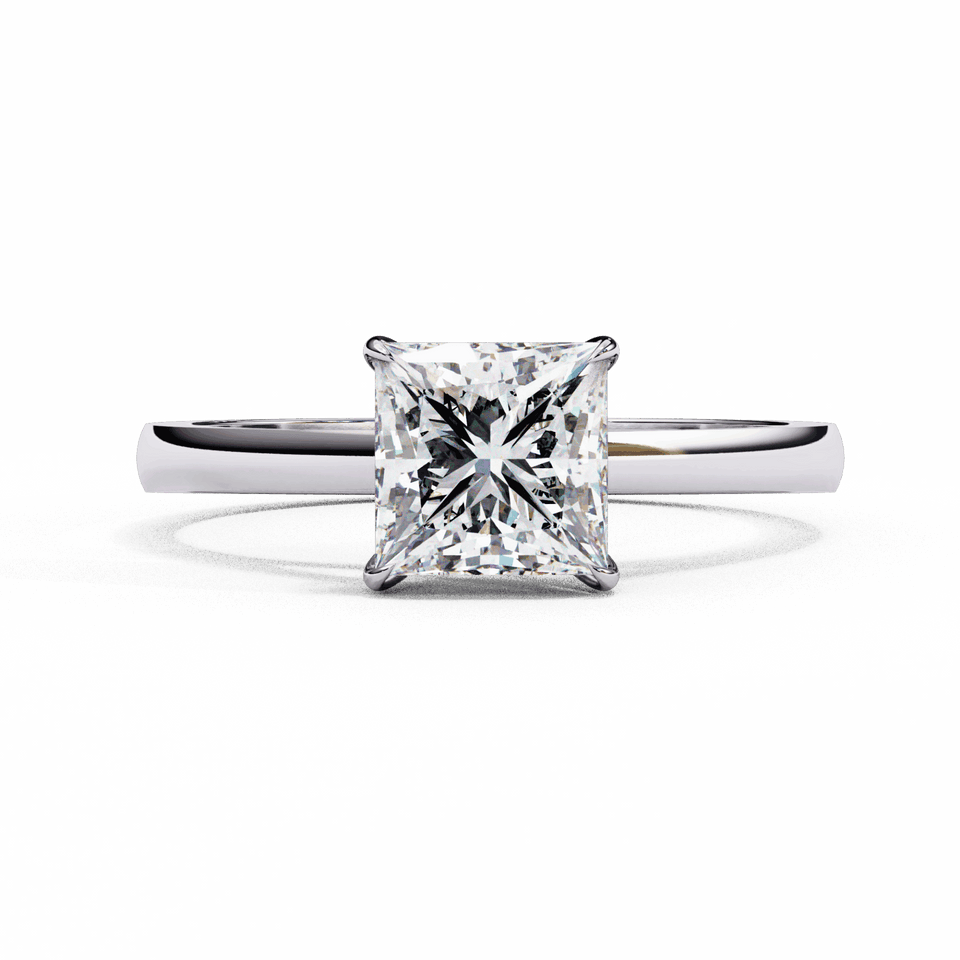 Princess Split Shank Pavé