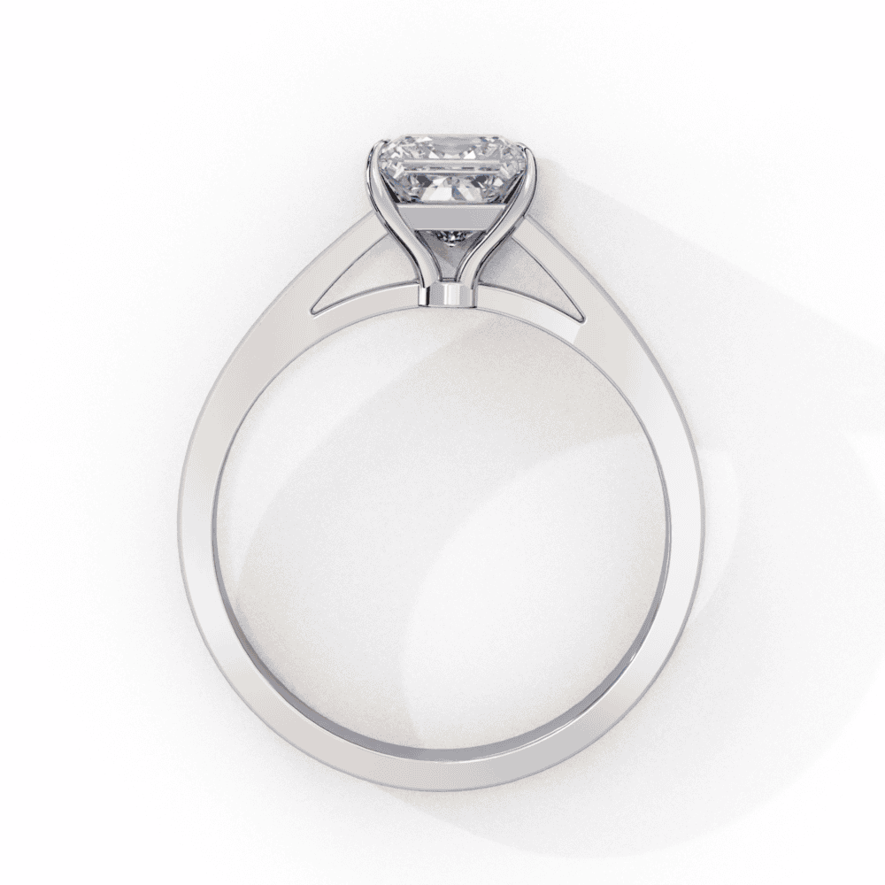 1 Carat Princess Cut Solitaire Ring in Moissanite | House of Estara