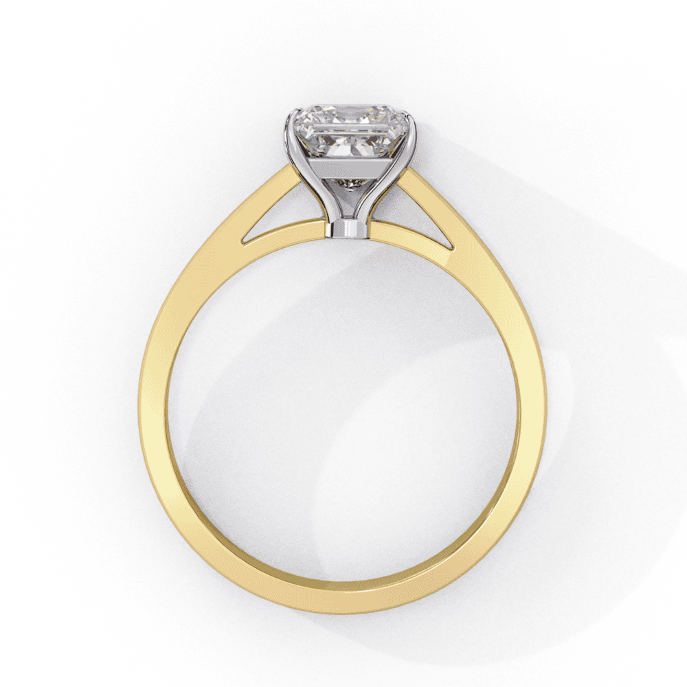 1 Carat Princess Cut Solitaire Ring in Moissanite | House of Estara