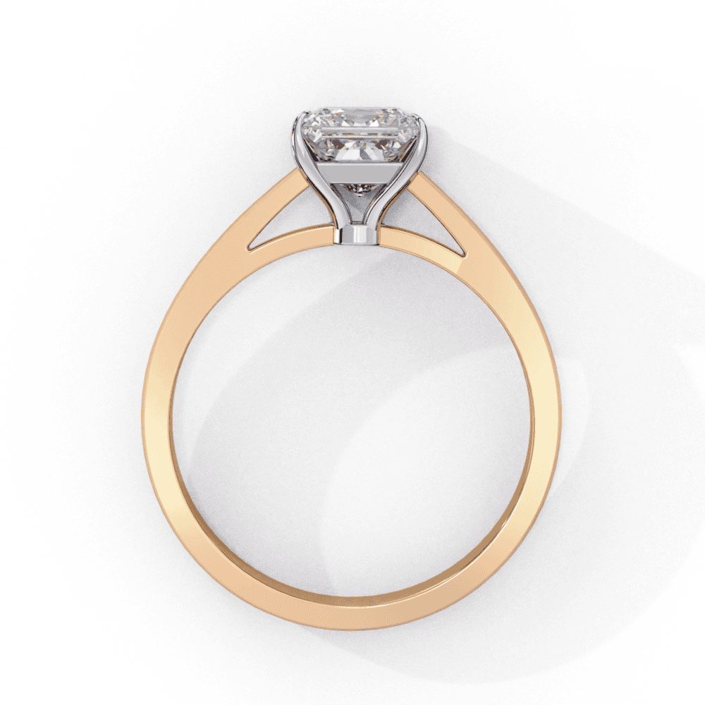 1 Carat Princess Cut Solitaire Ring in Moissanite | House of Estara