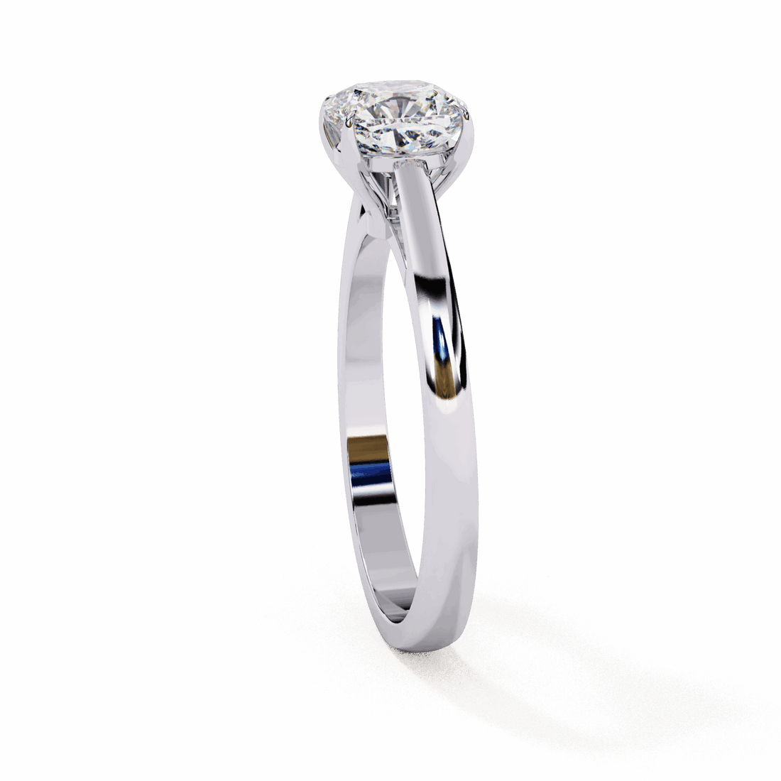 1.5 Carat Cushion Cut Solitaire Ring in Moissanite | House of Estara