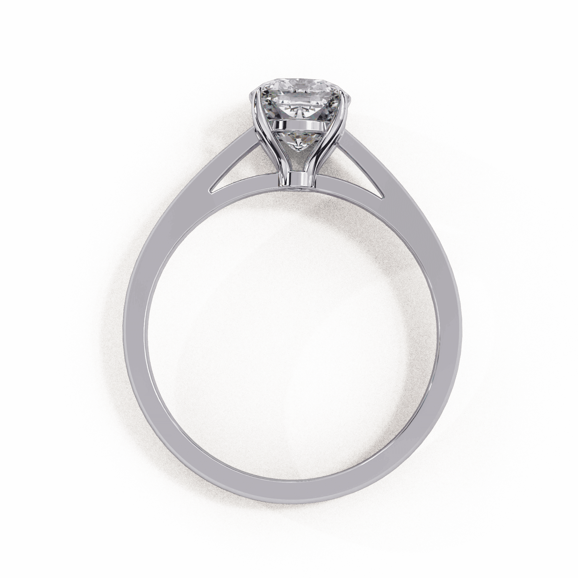 1.5 Carat Cushion Cut Solitaire Ring in Moissanite | House of Estara