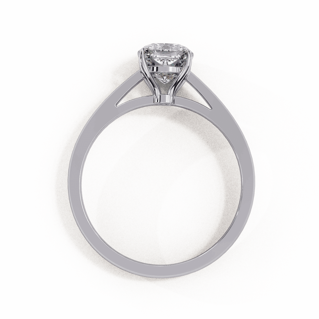 1.5 Carat Cushion Cut Solitaire Ring in Moissanite | House of Estara