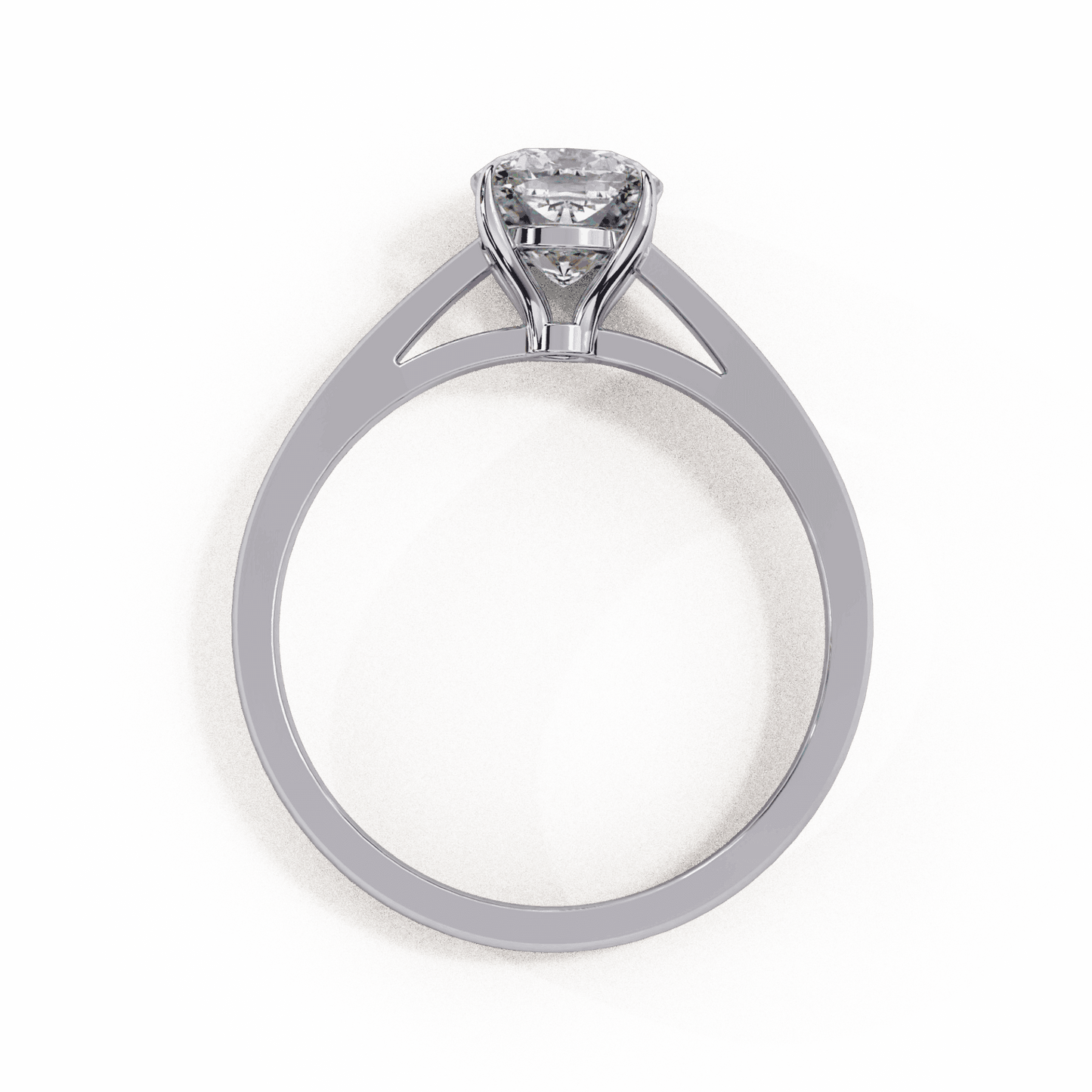 1.5 Carat Cushion Cut Solitaire Ring in Moissanite | House of Estara