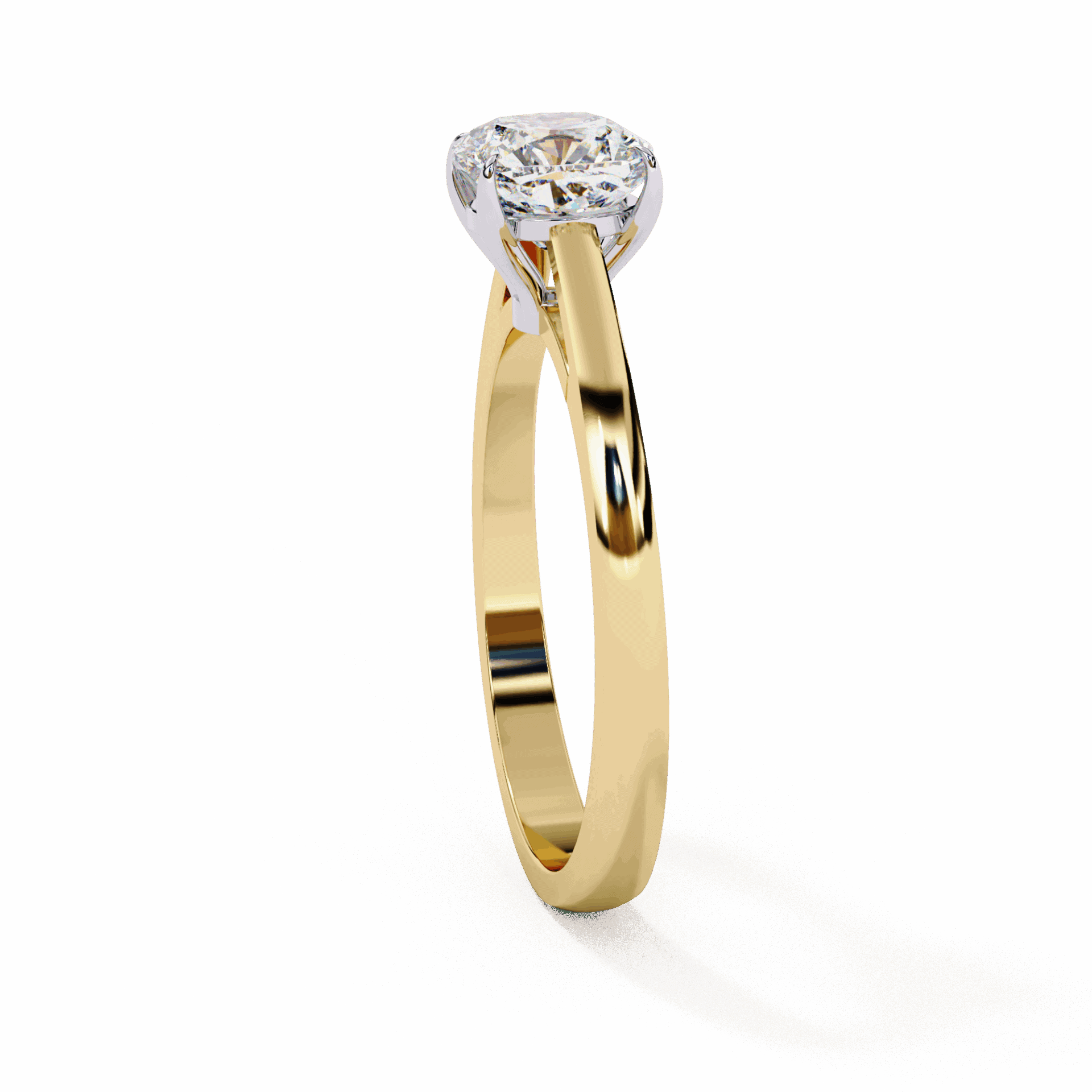 1.5 Carat Cushion Cut Solitaire Ring in Moissanite | House of Estara