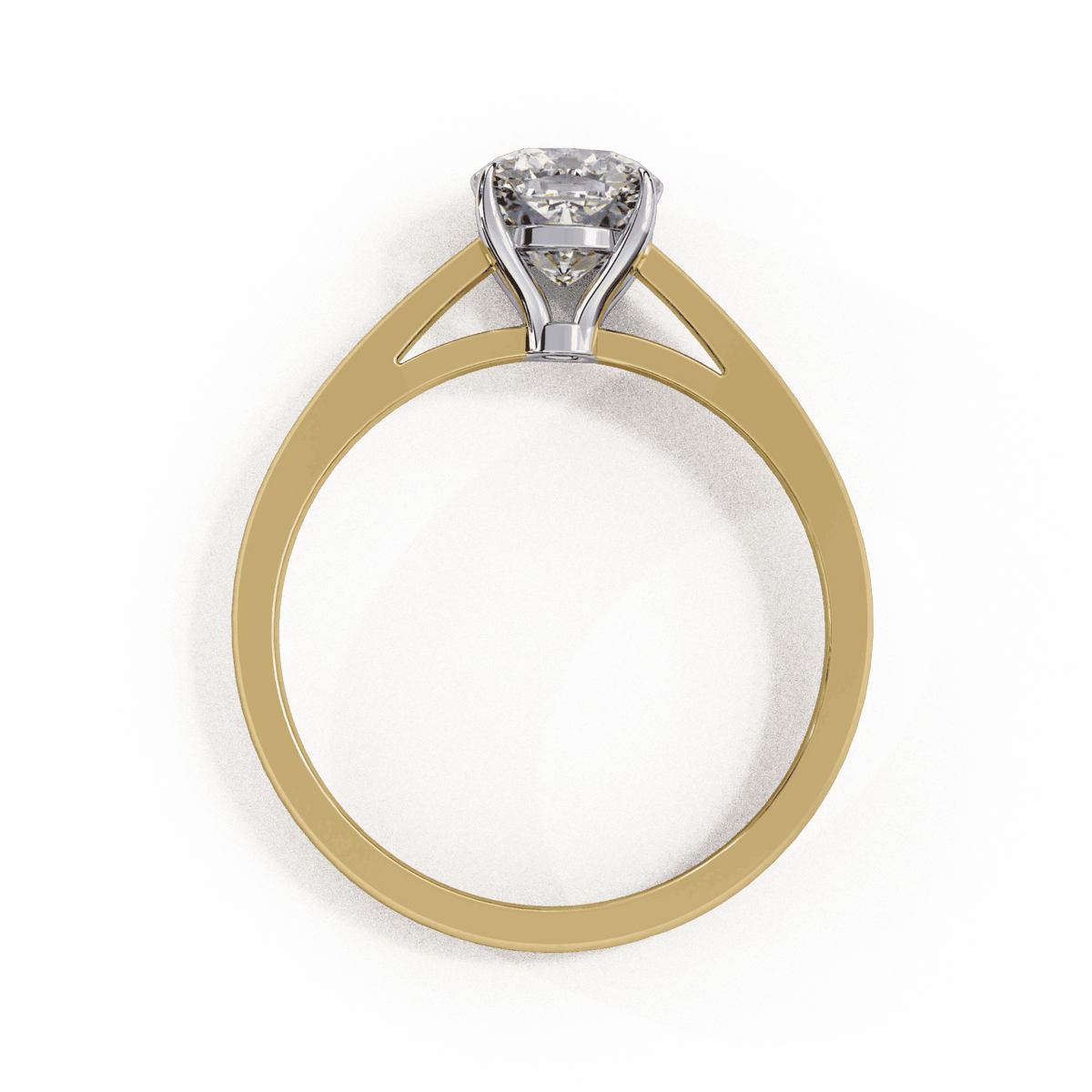 1.5 Carat Cushion Cut Solitaire Ring in Moissanite | House of Estara