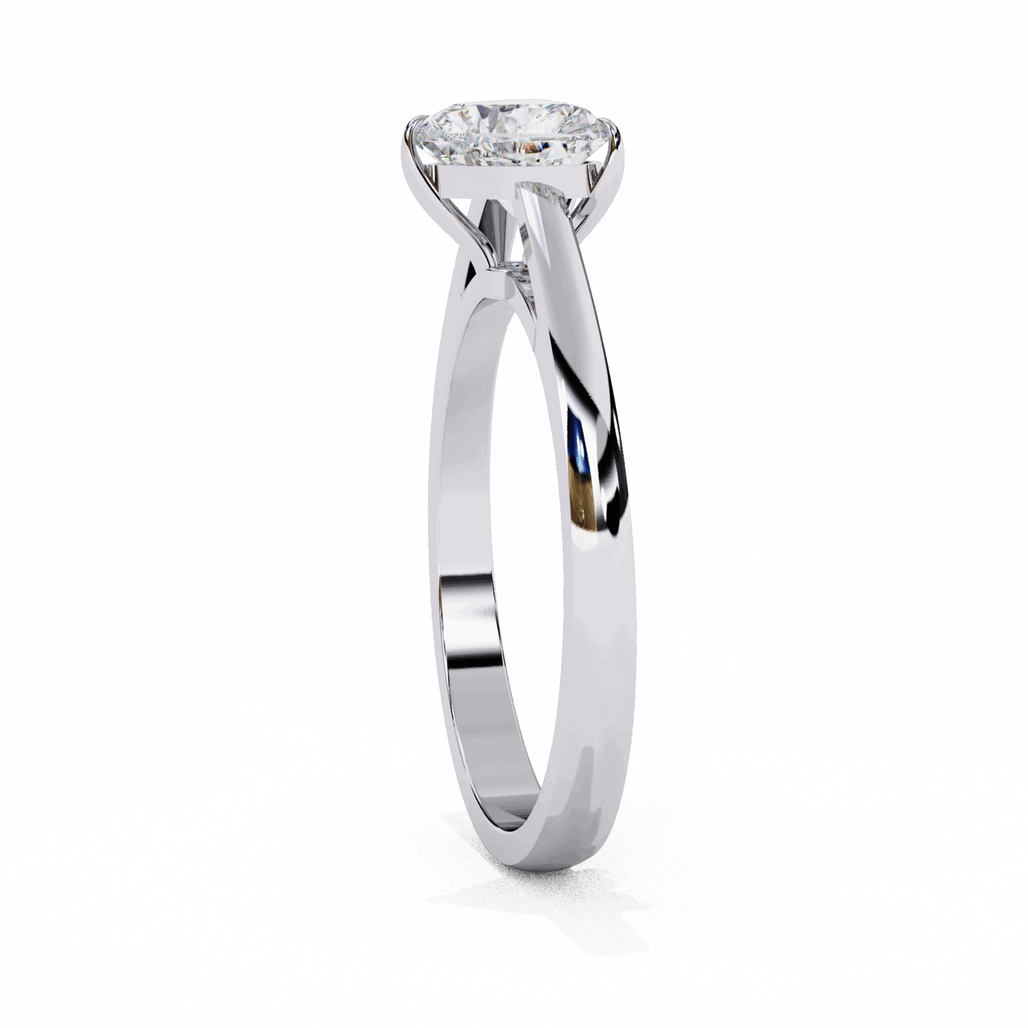 0.75 Carat Heart Cut Solitaire Ring in Moissanite | House of Estara