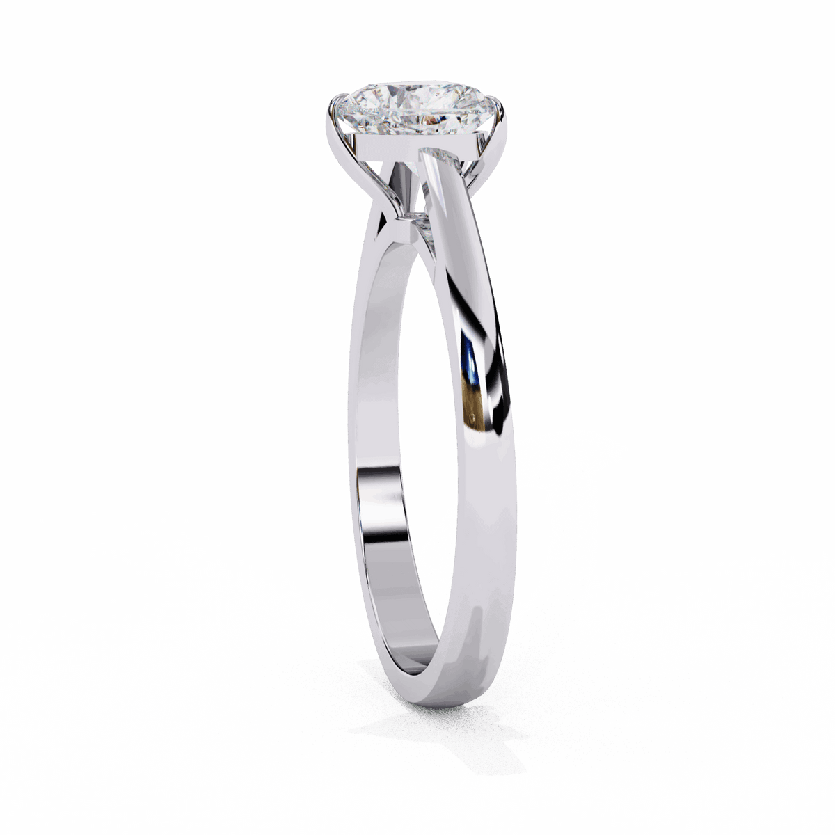 0.75 Carat Heart Cut Solitaire Ring in Moissanite | House of Estara