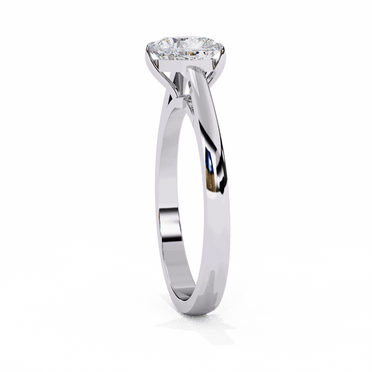 0.75 Carat Heart Cut Solitaire Ring in Moissanite | House of Estara