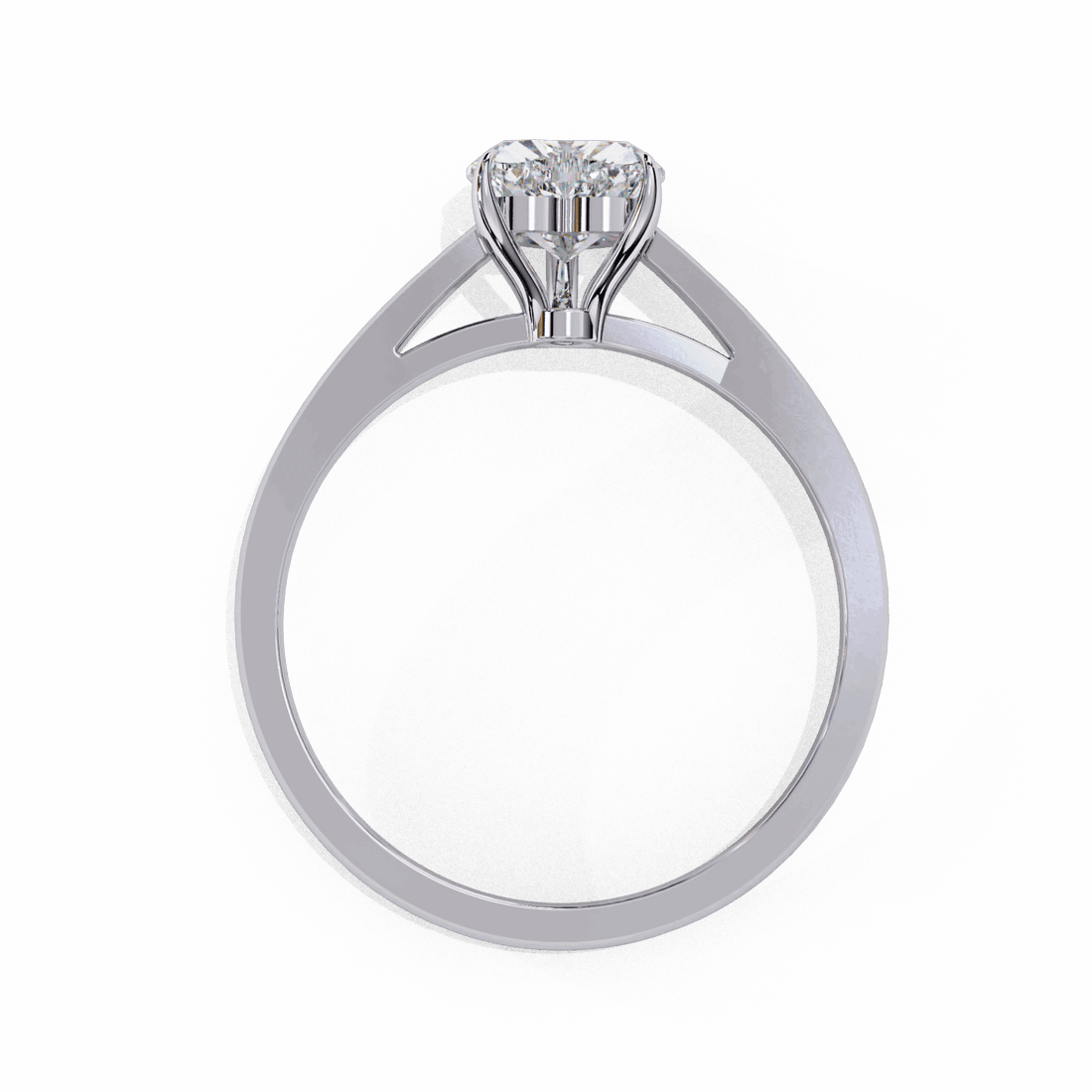 0.75 Carat Heart Cut Solitaire Ring in Moissanite | House of Estara