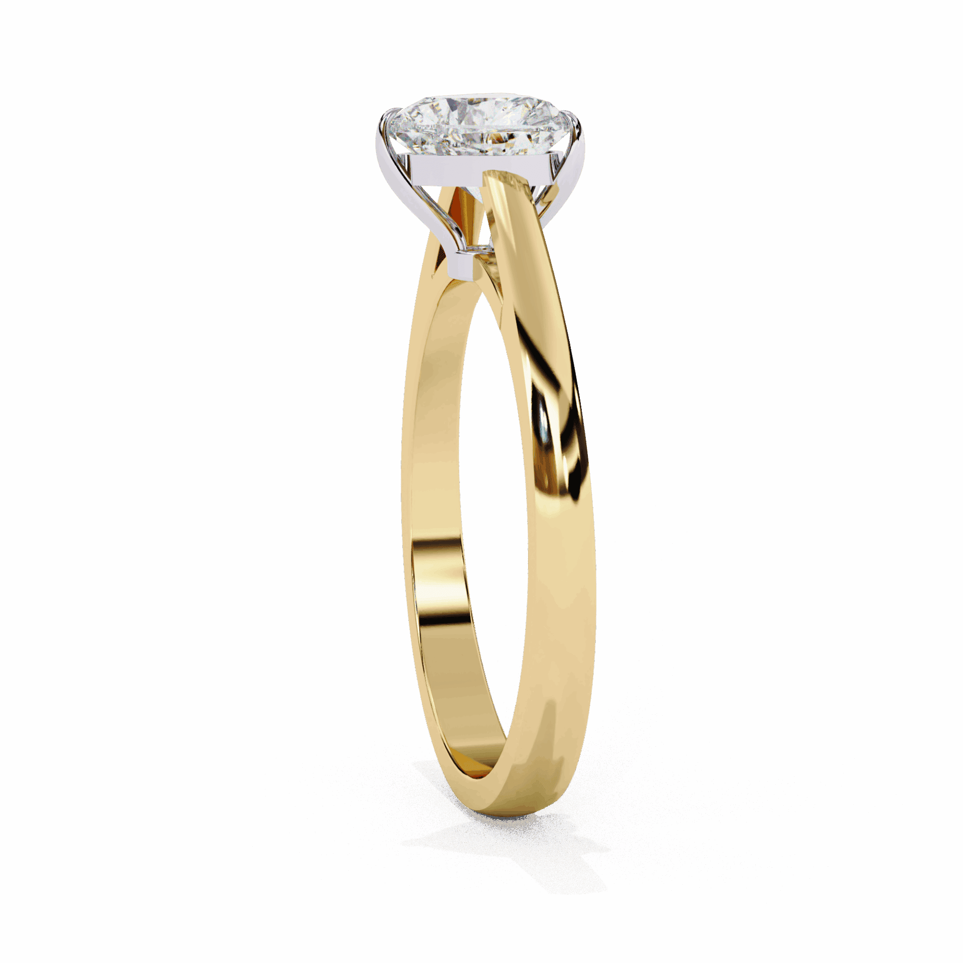 0.75 Carat Heart Cut Solitaire Ring in Moissanite | House of Estara