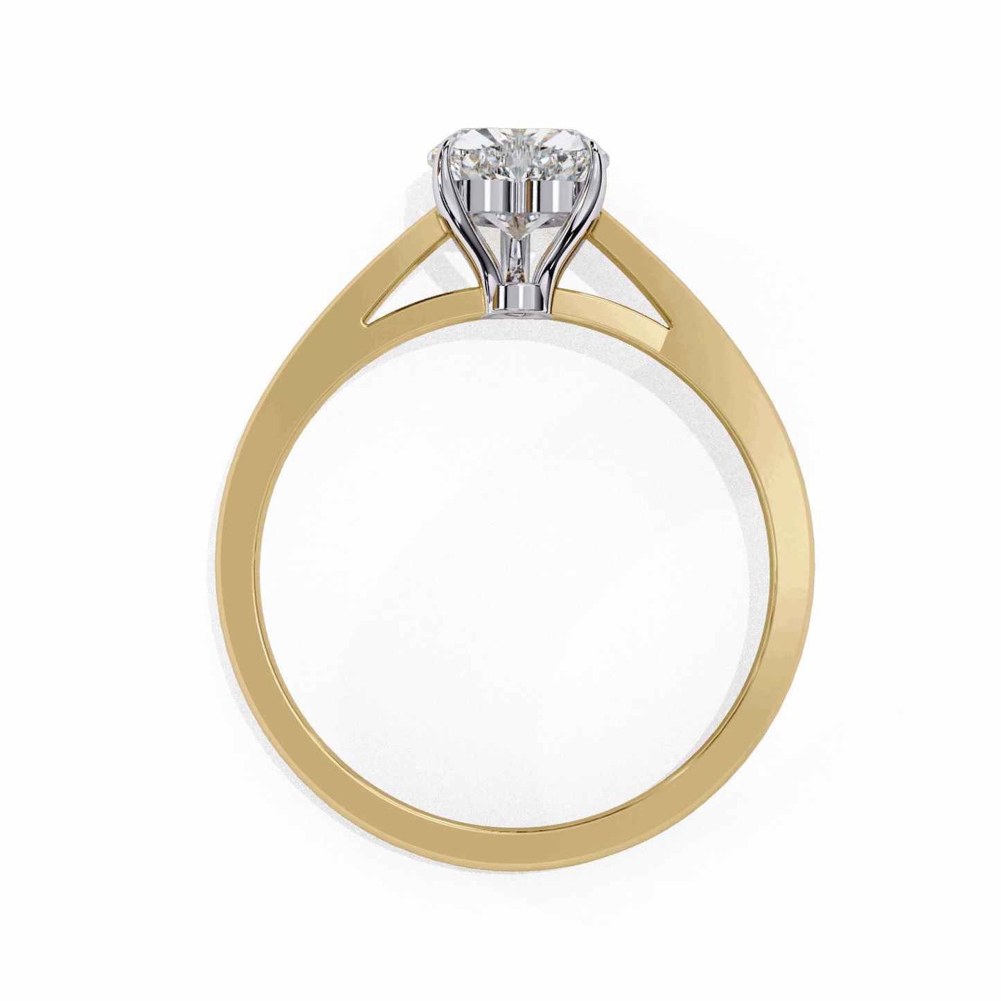 0.75 Carat Heart Cut Solitaire Ring in Moissanite | House of Estara