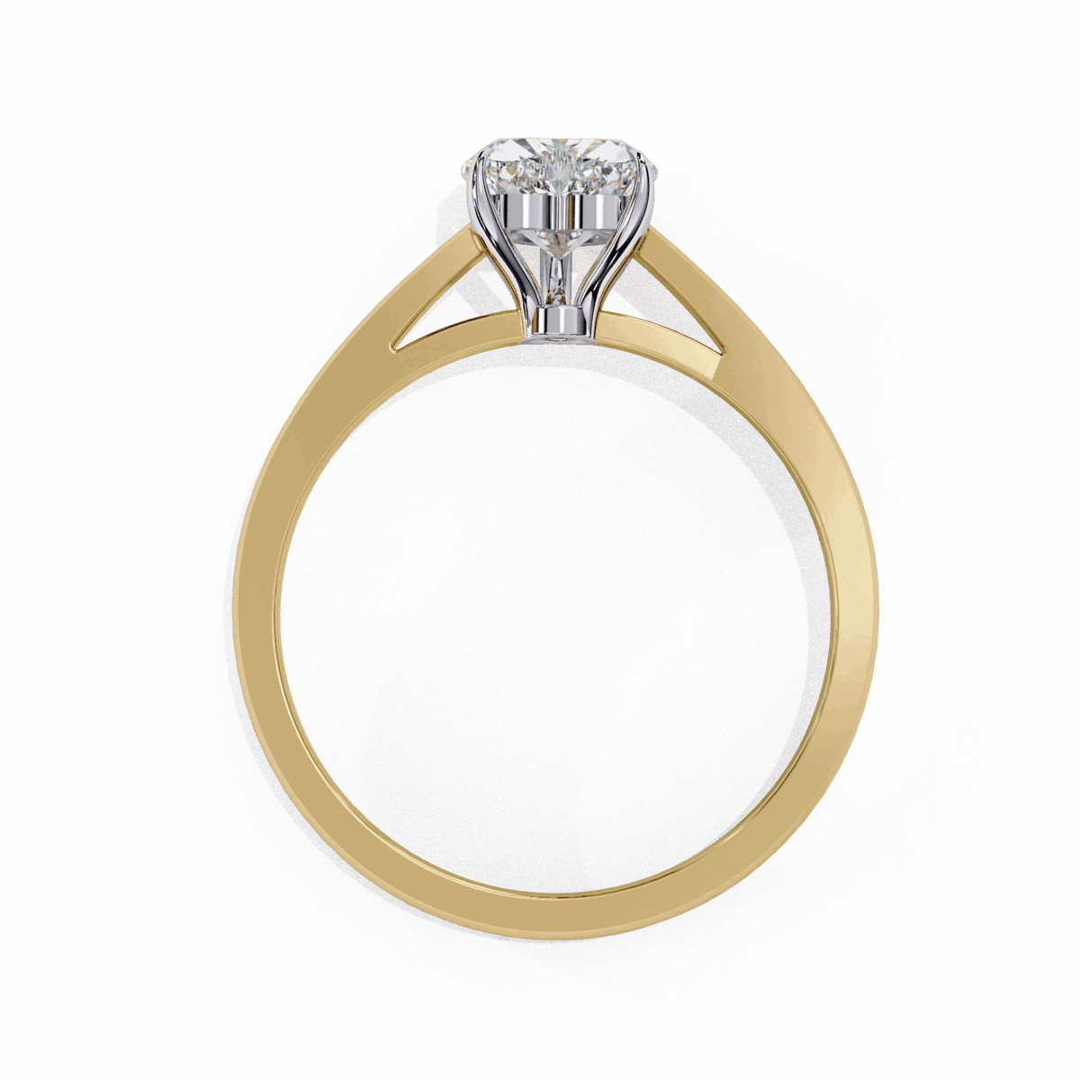 0.75 Carat Heart Cut Solitaire Ring in Moissanite | House of Estara