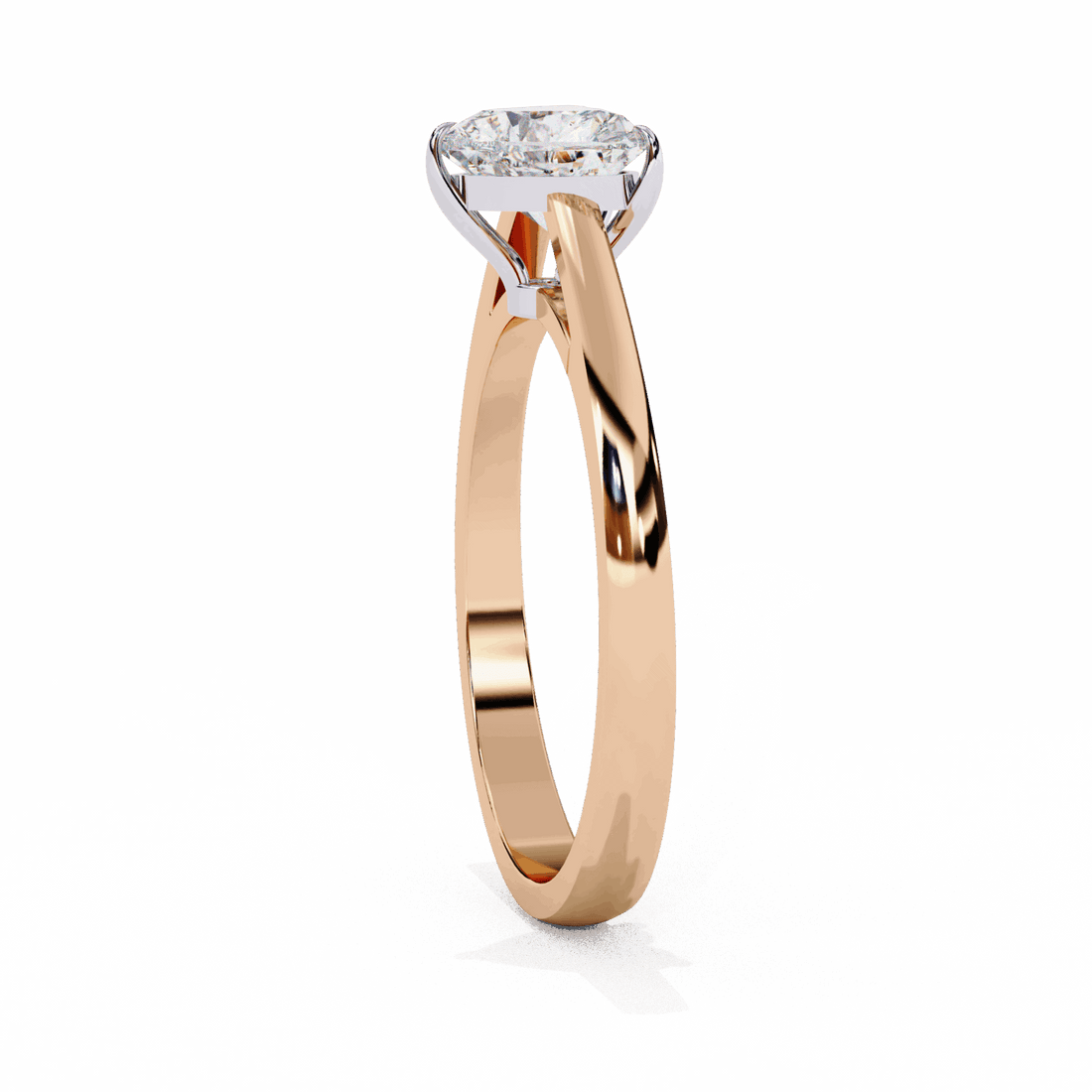 0.75 Carat Heart Cut Solitaire Ring in Moissanite | House of Estara