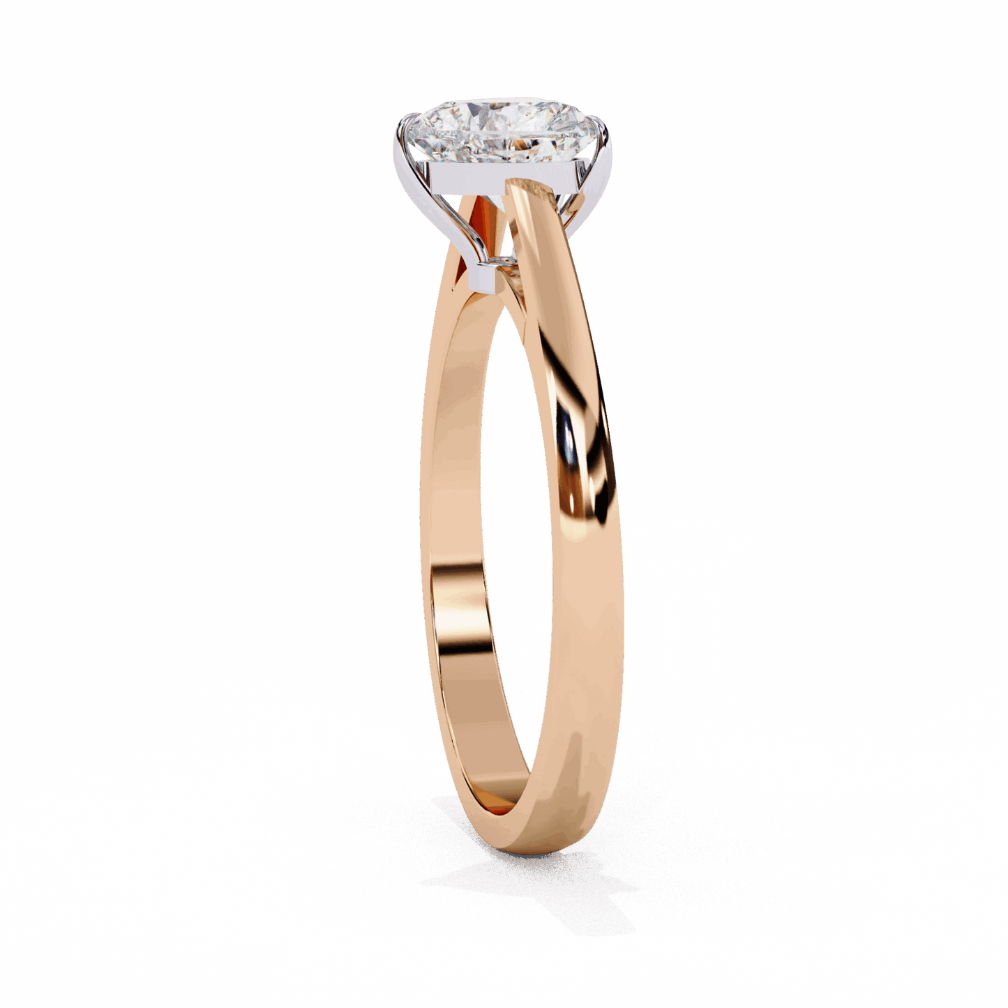 0.75 Carat Heart Cut Solitaire Ring in Moissanite | House of Estara