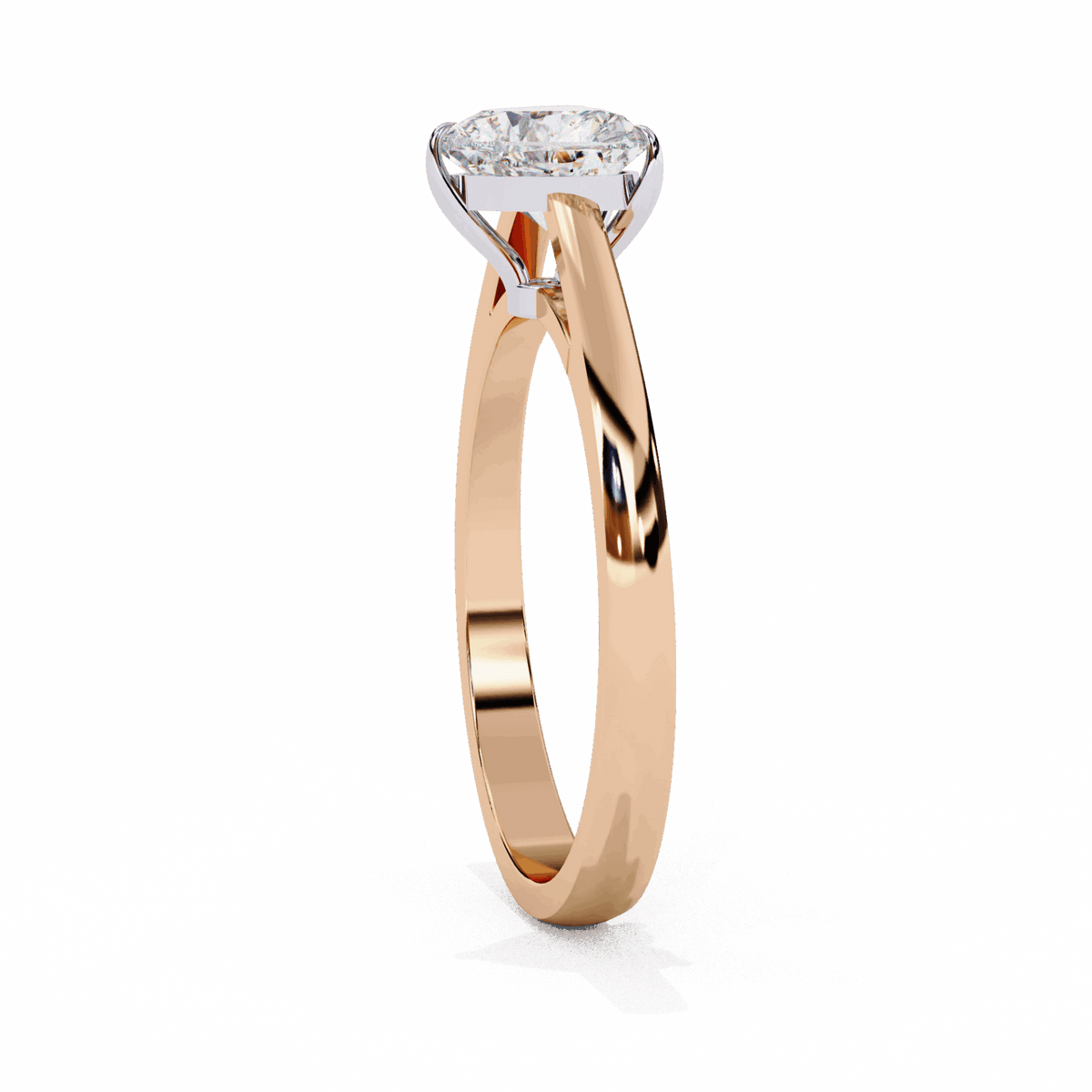 0.75 Carat Heart Cut Solitaire Ring in Moissanite | House of Estara