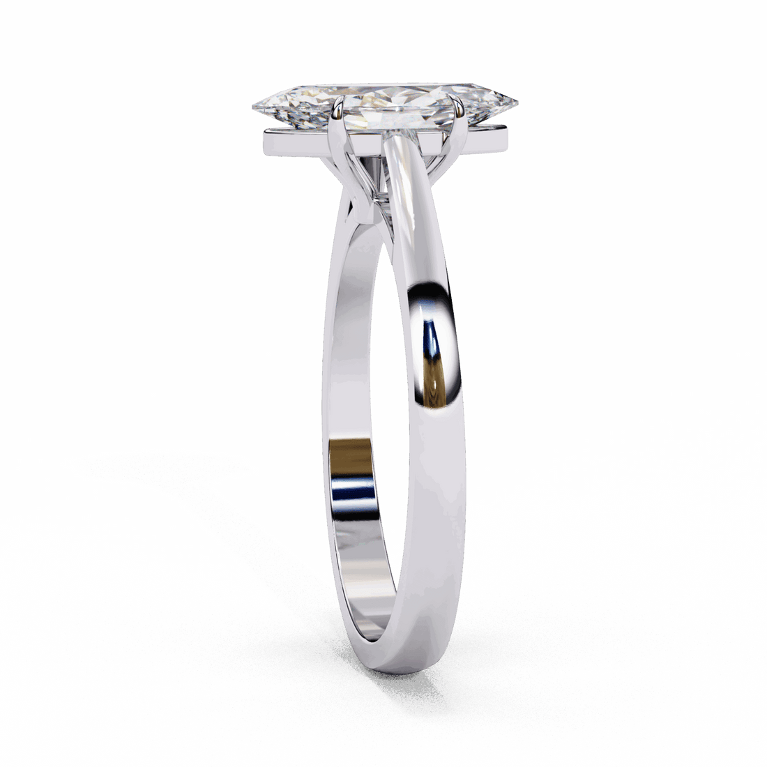 0.75 Carat Marquise Cut Solitaire Ring in Moissanite | House of Estara